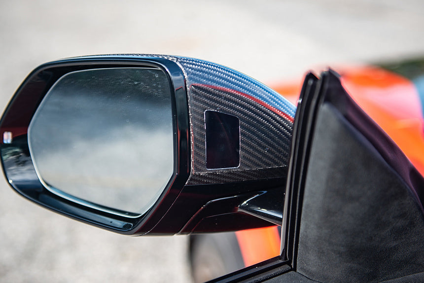 2018-2022 Lamborghini URUS Convert 2023 Performante Dry Carbon Fiber Mirror Housing with BSA holes