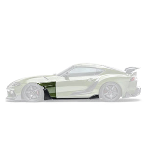 TOYOTA GR SUPRA CARBON FIBER SIDE SKIRTS V2