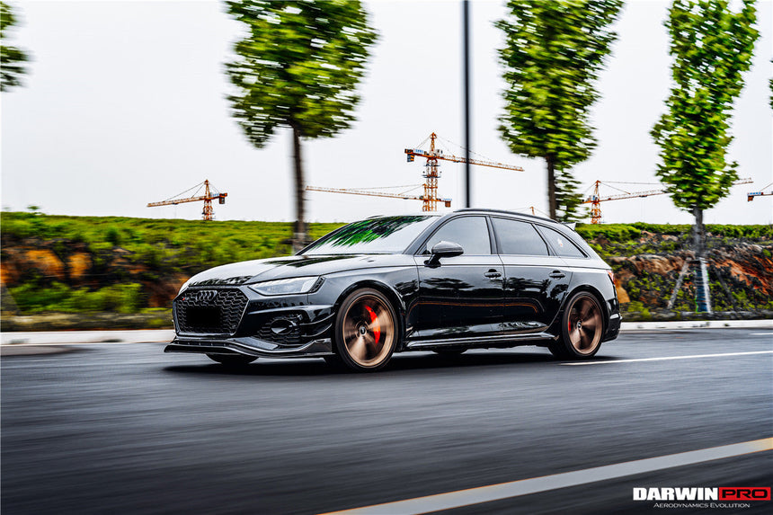 2020-2024 Audi RS4 B9.5 BKSS Style Carbon Fiber Front Bumper Canards
