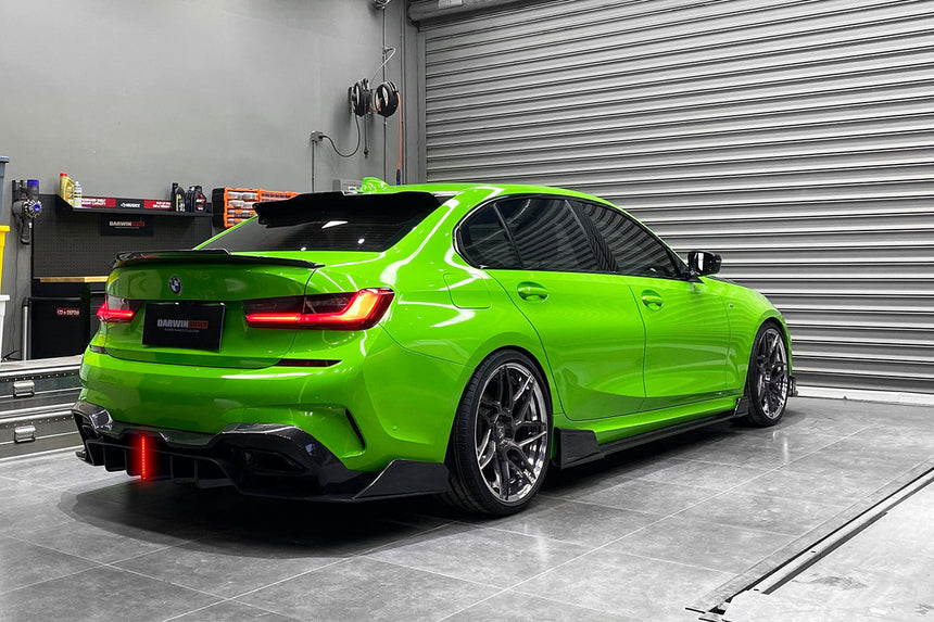 2019-2023 BMW 3 Series G20 BKSS Style Carbon Fiber Side Skirts Under Board