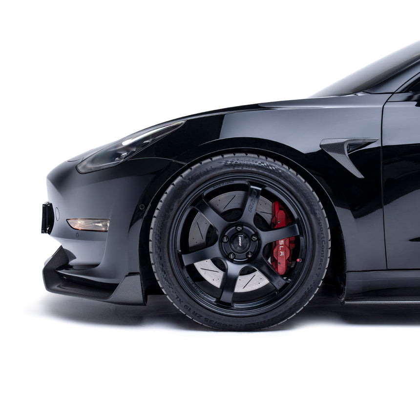 TESLA MODEL 3 CARBON FIBER SIDE CAMERA COVERS