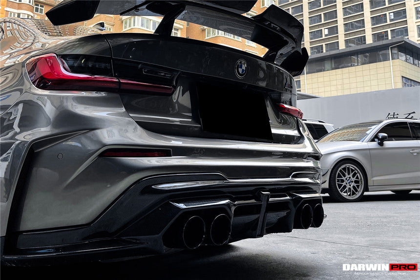 2021-UP BMW M3 G80 BKSSII Style Rear Bumper W/ Exhaust Tips