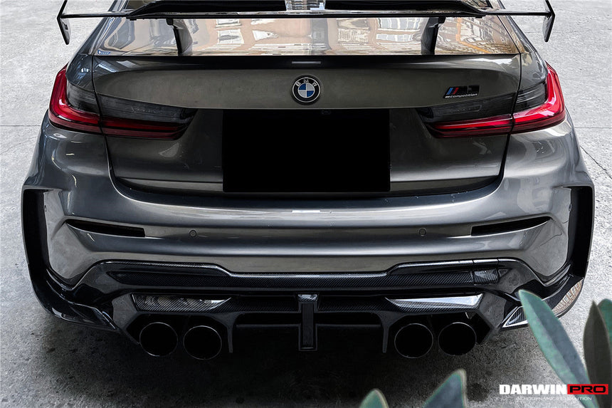 2021-UP BMW M3 G80 BKSSII Style Rear Bumper W/ Exhaust Tips