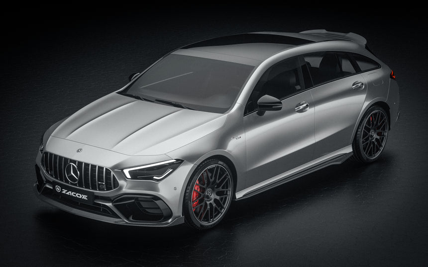 Mercedes CLA45 S Dry Carbon Fiber Side Skirts - Zacoe