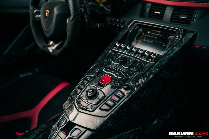 2013-2016 Lamborghini Aventador LP700 Roadster Carbon Fiber Center Control Surround Panel