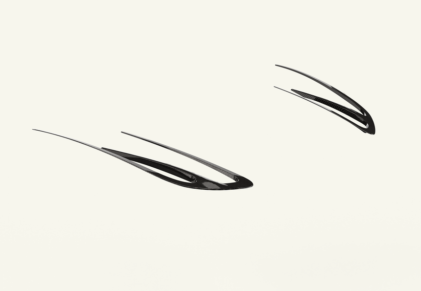 Maserati MC20 Carbon Fiber Hood Vent Inserts ARIA Carbon™ Body Kit