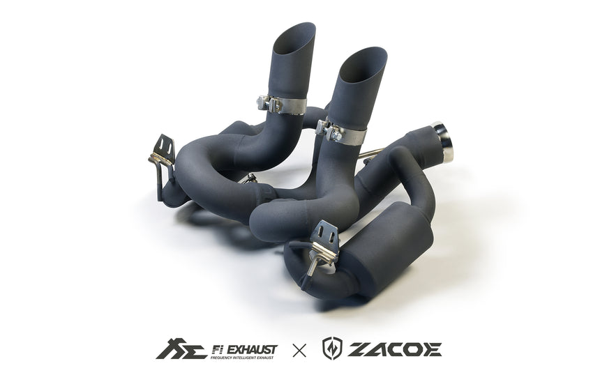 McLaren 650S Dry Carbon Fiber Fiber Volcano Conversion Kit Hood & Exhaust   - Zacoe