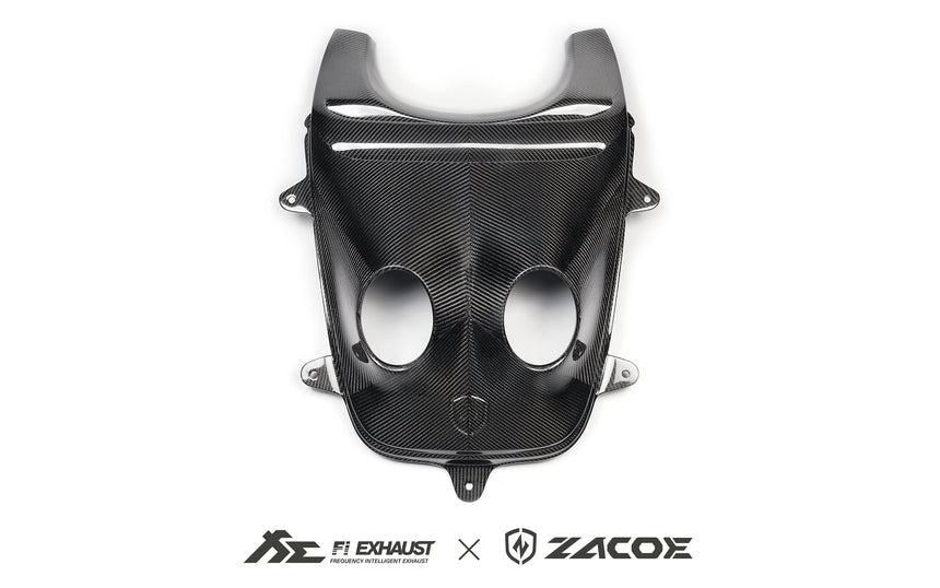 McLaren 650S Dry Carbon Fiber Fiber Volcano Conversion Kit Hood & Exhaust   - Zacoe