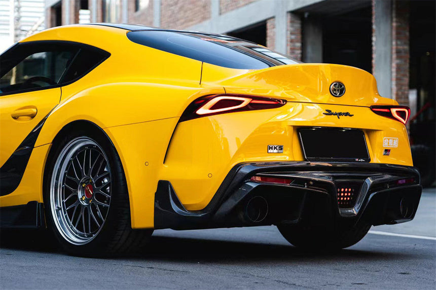 2019-UP Toyota GR Supra (J29/DB) A90 A91 BKSS Style Carbon Fiber Rear Diffuser Lip