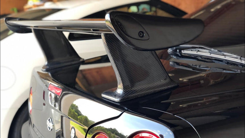 Nissan Skyline R34 GTR 1998-2005 Carbon Fiber OEM Spoiler with JUN High Spoiler Leg