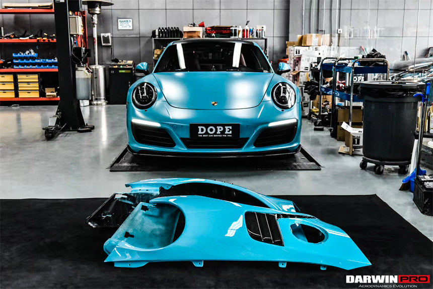 2016-2019 Porsche 911 991.2 Carrera /Targa 4/4S GT2RS Style Partial Carbon Fiber Fender