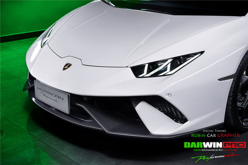 2015-2020 Lamborghini Huracan LP610/LP580/EVO Performante Style Partial Carbon Front Bumper