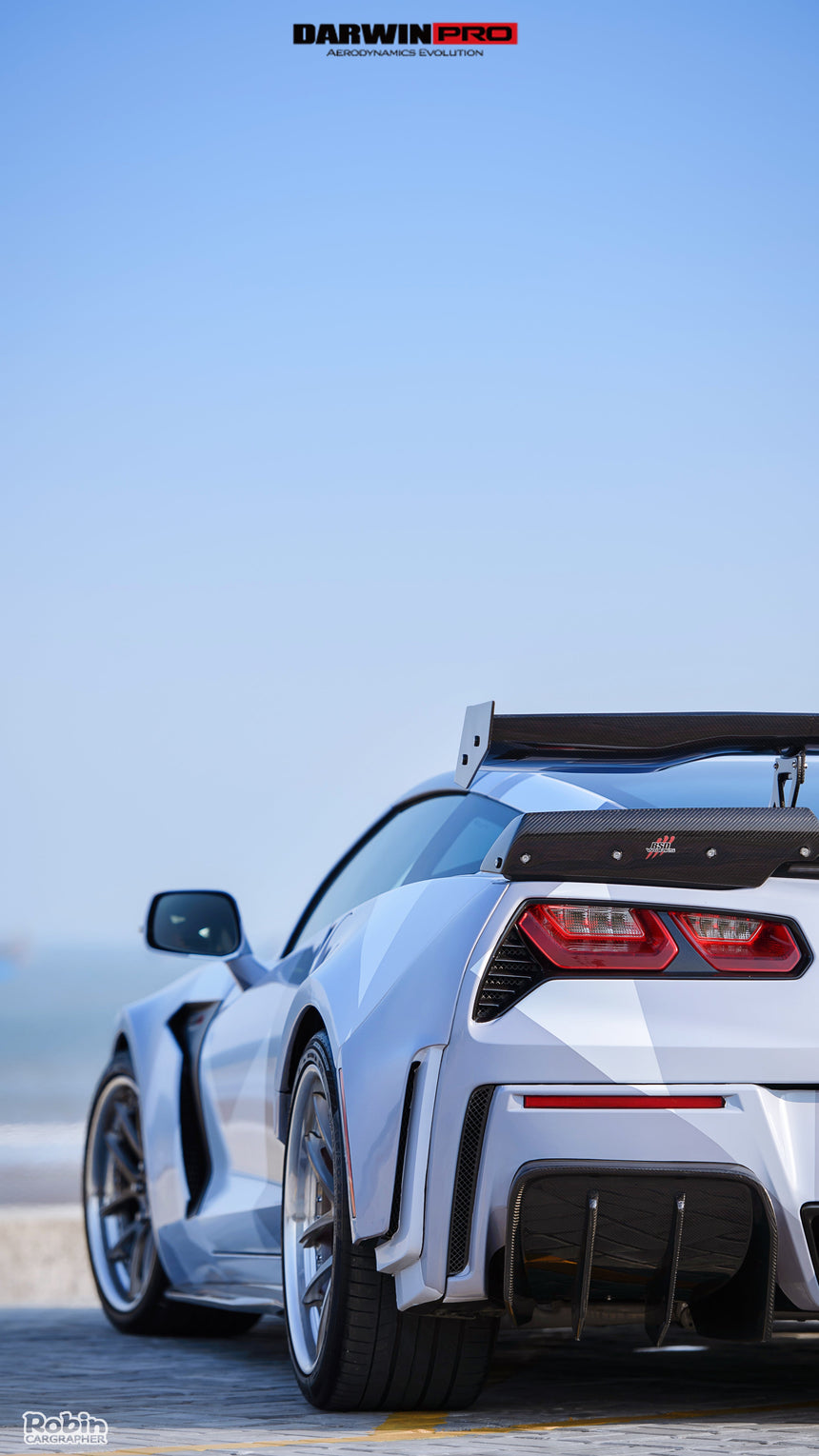 2013-2019 Corvette C7 Z51 Grandsport Z06  BKSS Style Rear Diffuser