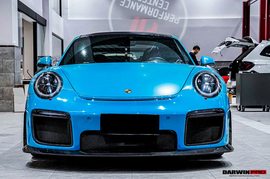2016-2019 Porsche 911 991.2 Carrera /Targa 4/4S GT2RS Style Partial Carbon Fiber Front Bumper