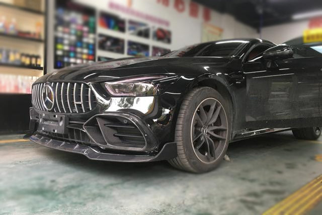2019+ Mercedes Benz AMG GT63/S 4Door Coupe X290 BRS Style Carbon Fiber Front Bumper Vents