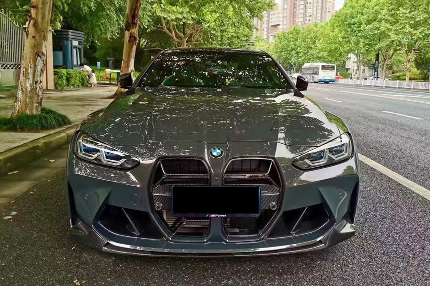 2021-UP BMW M3 G80 M4 G82/G83 CSL Style DRY Carbon Fiber Grill (FOR ACC CAR)