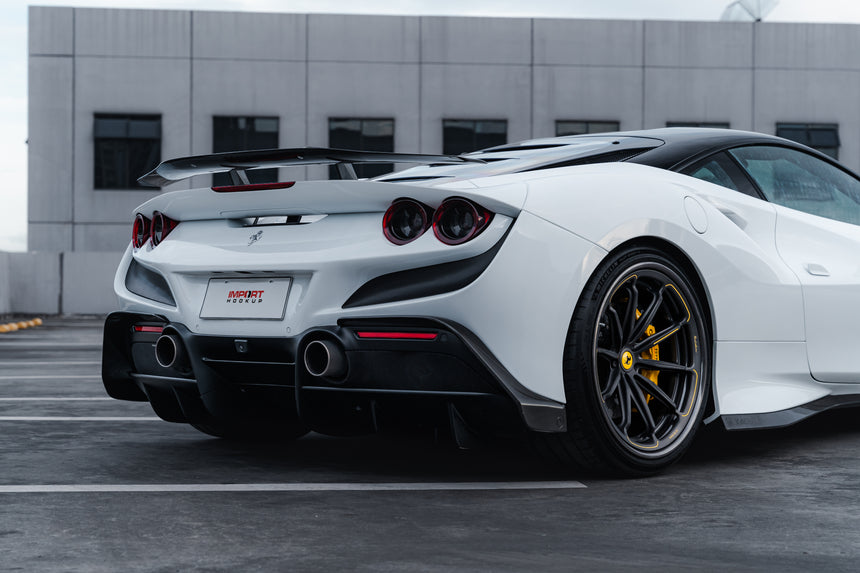 Dry Carbon Fiber Ferrari F8 Tributo Rear Side Flap - Zacoe