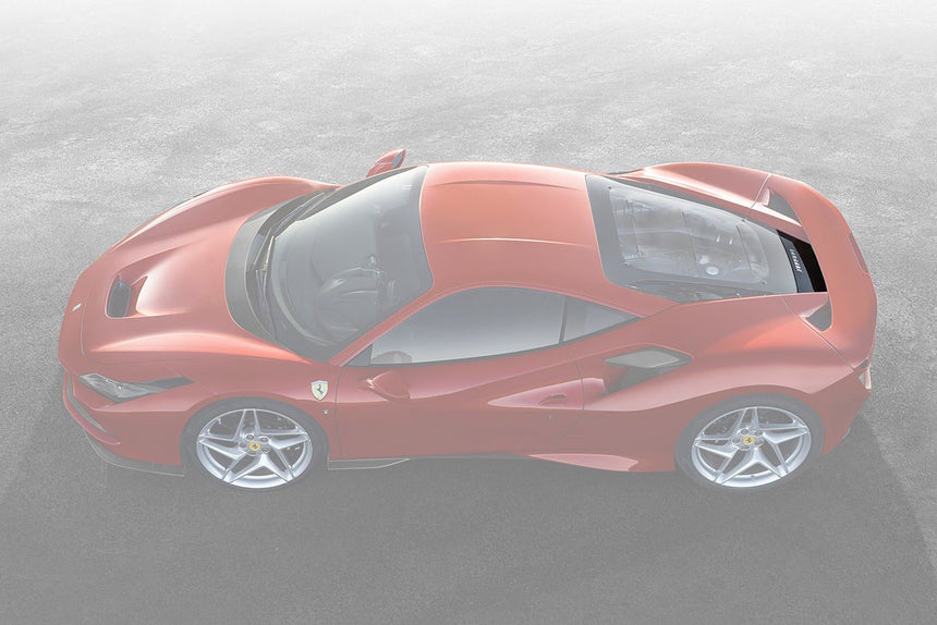 2019-2023 Ferrari F8 Coupe OE Style Autoclave Carbon Fiber Engine compartment outside cover