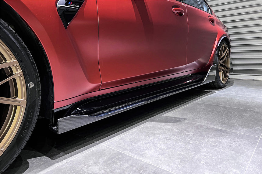 2021-UP BMW M3 G80 BKSS Style Carbon Fiber Side Skirts