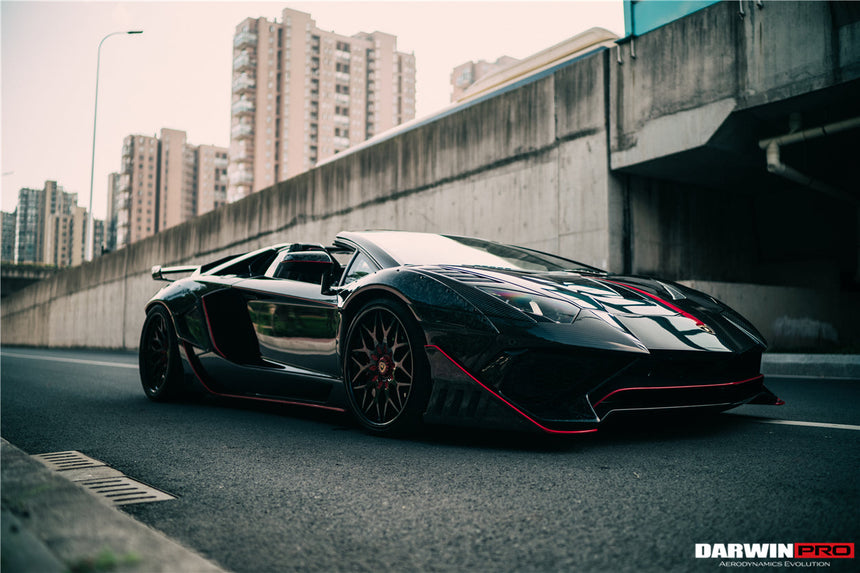 2011-2016 Lamborghini Aventador LP700 Roadster SV-BKSSII Style Wide Body Carbon Fiber Aero Full Kit