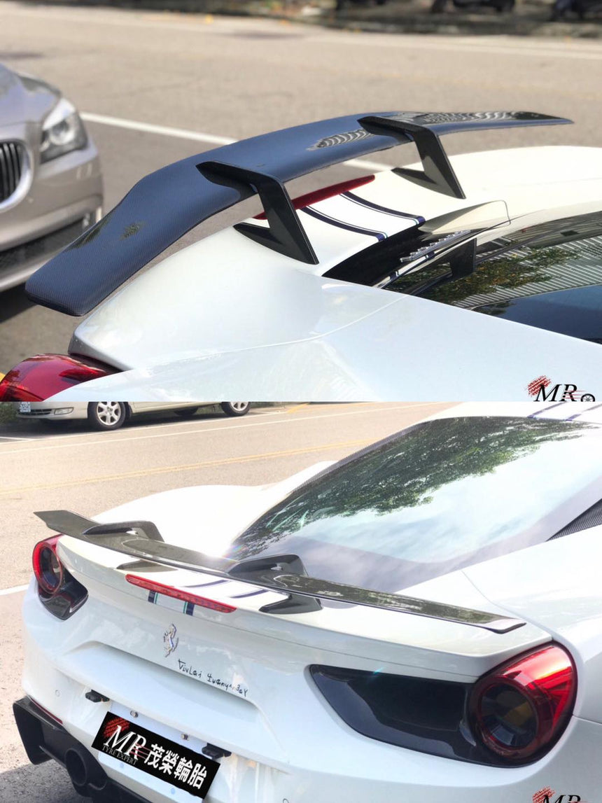 Ferrari 488 GTB Chitu Dry Carbon Fiber Spoiler - Zacoe