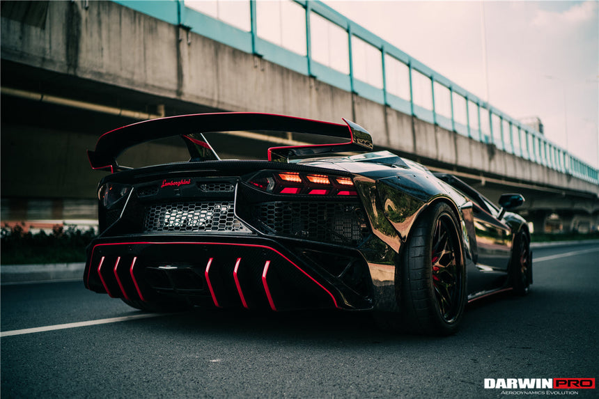 2011-2016 Lamborghini Aventador LP700 Roadster SV-BKSSII Style Wide Body Carbon Fiber Aero Full Kit