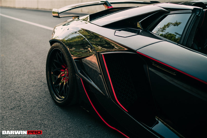 2011-2016 Lamborghini Aventador LP700 Roadster SV-BKSSII Style Wide Body Carbon Fiber Aero Full Kit