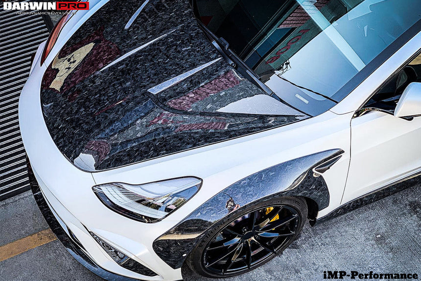 2021+ Tesla Model 3 IMP Performance Partial Carbon Fiber Full Body Kit
