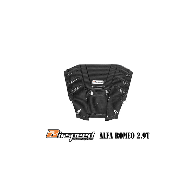 ALFA ROMEO Giulia / Stelvio 2.9T AIRSPEED Carbon Fiber Cold Air Intake System With Engine Cover