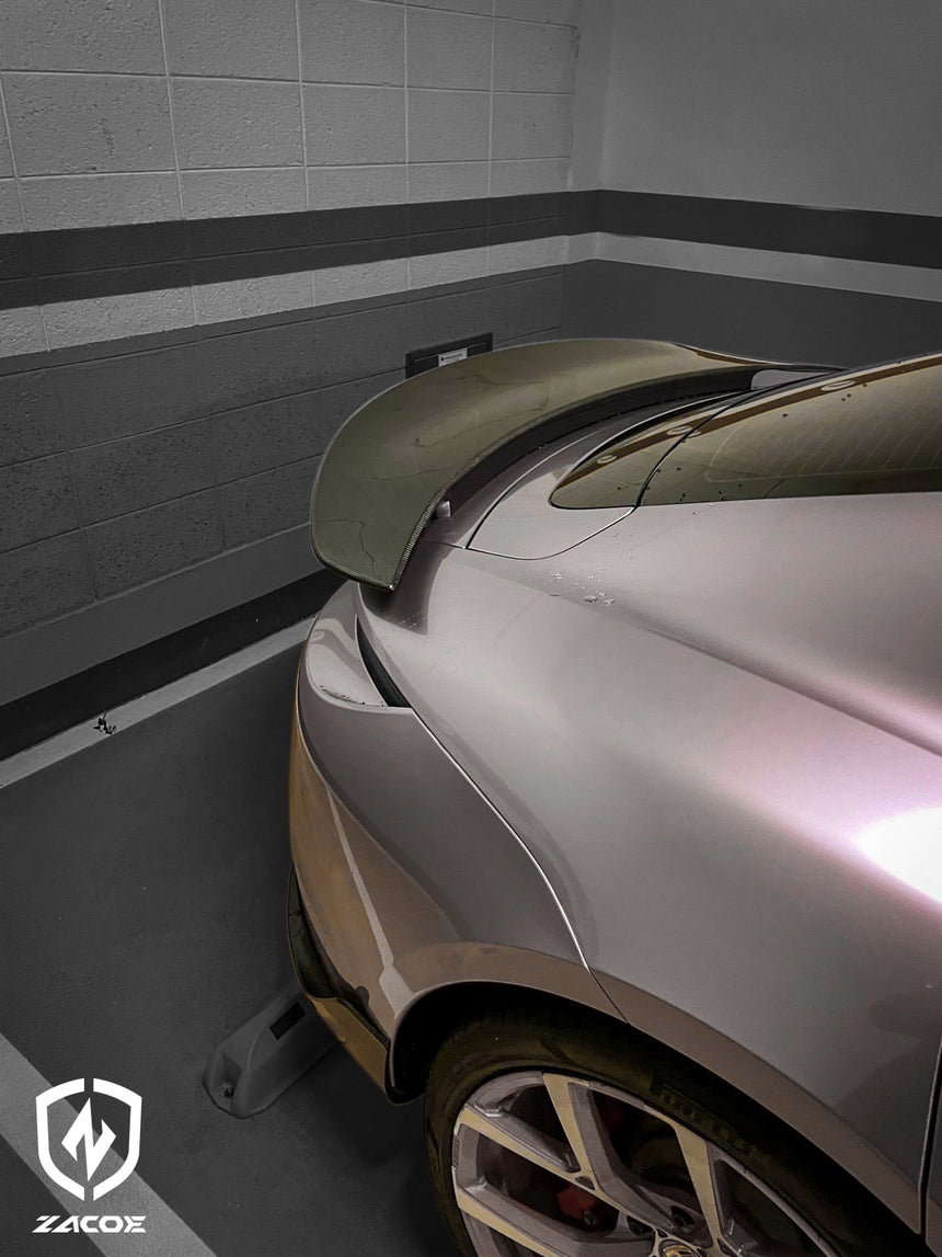 Porsche Taycan Dry Carbon Fiber Spoiler Wing - Zacoe