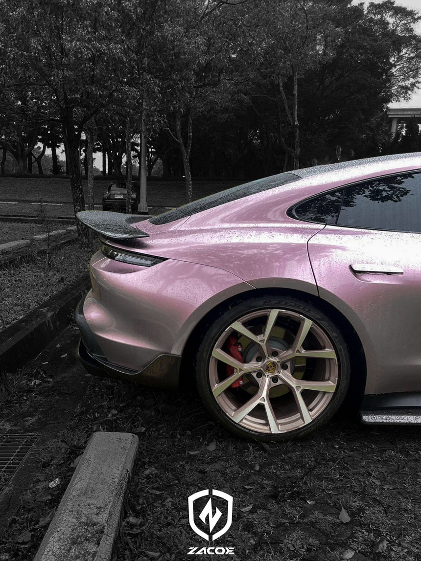 Porsche Taycan Dry Carbon Fiber Spoiler Wing - Zacoe