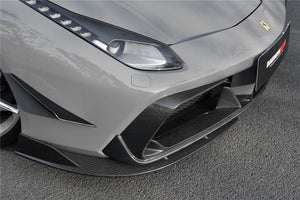 2015-2020 Ferrari 488 GTB & Spider iMP-Performance Carbon Fiber Front Bumper Canards