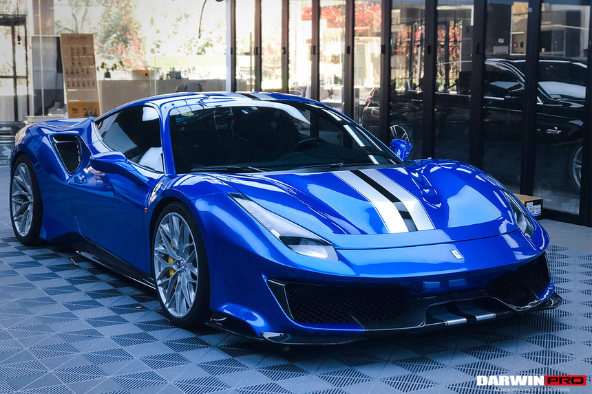 2015-2020 Ferrari 488 GTB & Spyder Pista Style Side Skirts