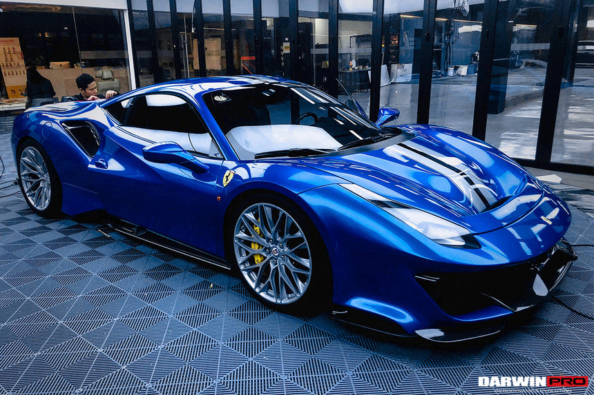 2015-2020 Ferrari 488 GTB & Spyder Pista Style Side Skirts