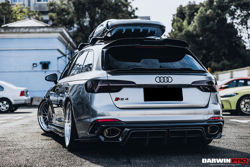 2017-2024 Audi RS4 B9 BKSS Style Rear Diffuser w/ Caps