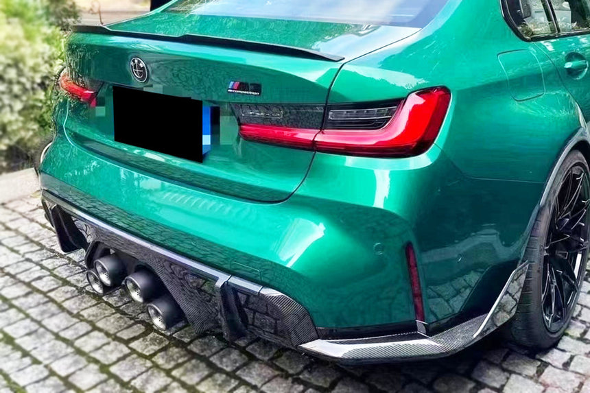 2021-UP BMW M3 G80 MP Style Carbon Fiber Rear Caps