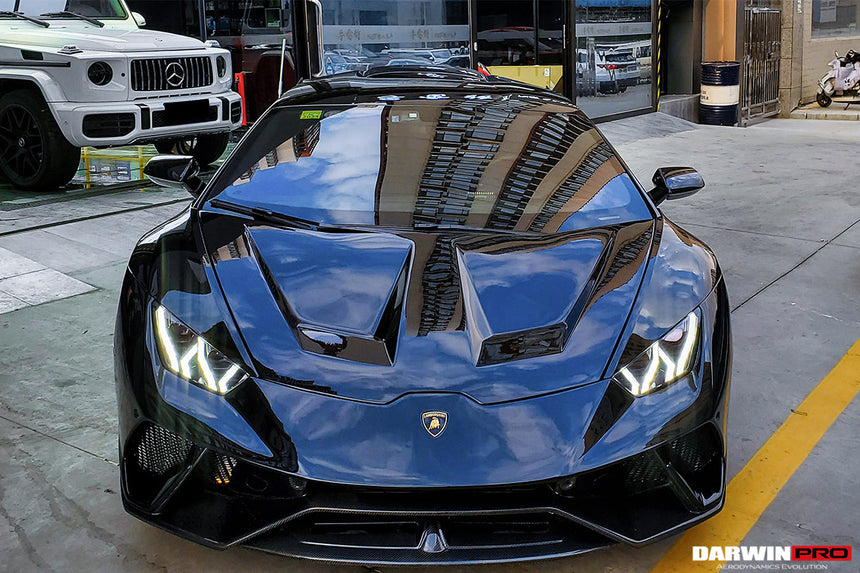 2015-2021 Lamborghini Huracan LP610/LP580/EVO BKSS Style Carbon Fiber Hood