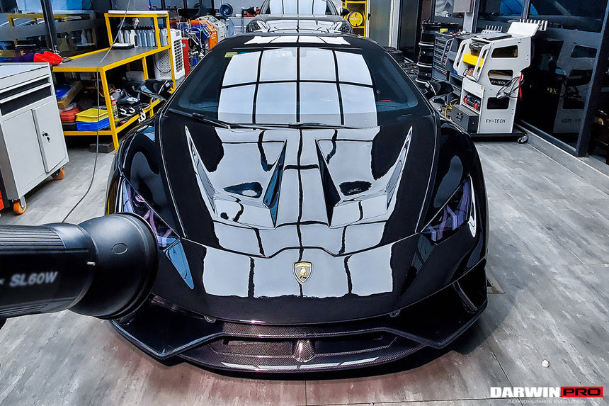 2015-2021 Lamborghini Huracan LP610/LP580/EVO BKSS Style Carbon Fiber Hood