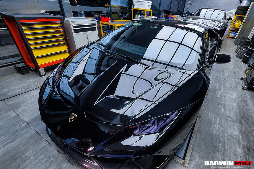 2015-2021 Lamborghini Huracan LP610/LP580/EVO BKSS Style Carbon Fiber Hood