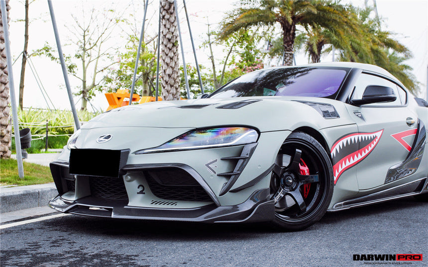 2019-UP Toyota GR Supra (J29/DB) A90 A91 BKSS Style Carbon Fiber Front Canards