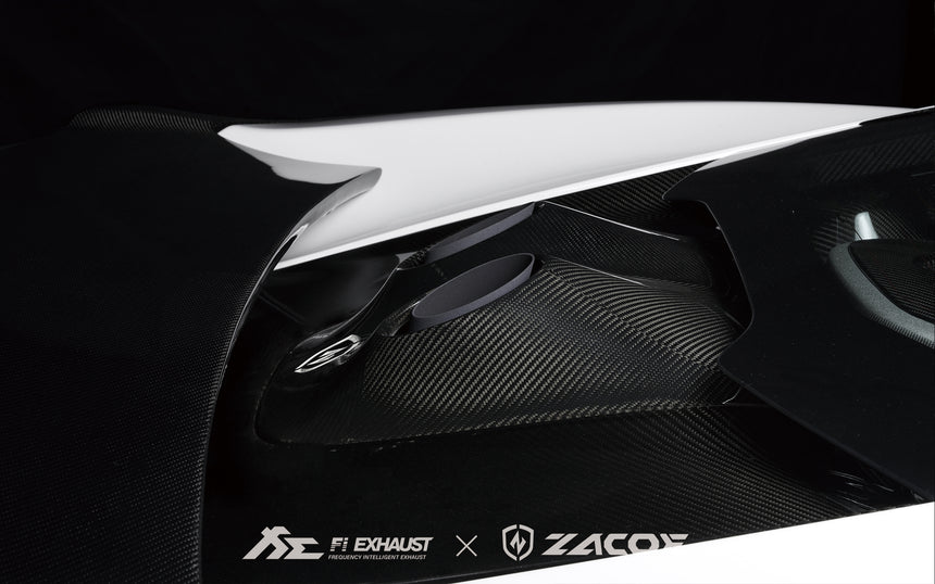 McLaren 650S Dry Carbon Fiber Fiber Volcano Conversion Kit Hood & Exhaust   - Zacoe