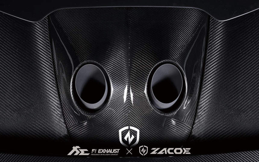 McLaren 650S Dry Carbon Fiber Fiber Volcano Conversion Kit Hood & Exhaust   - Zacoe