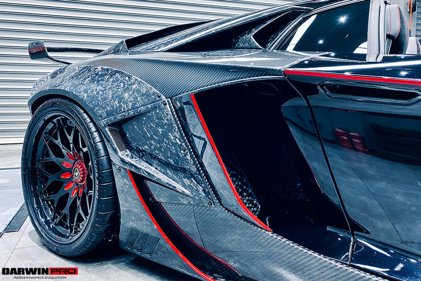 2011-2016 Lamborghini Aventador LP700 Coupe SV-BKSSII Style Wide body Carbon Fiber Aero Full Kit