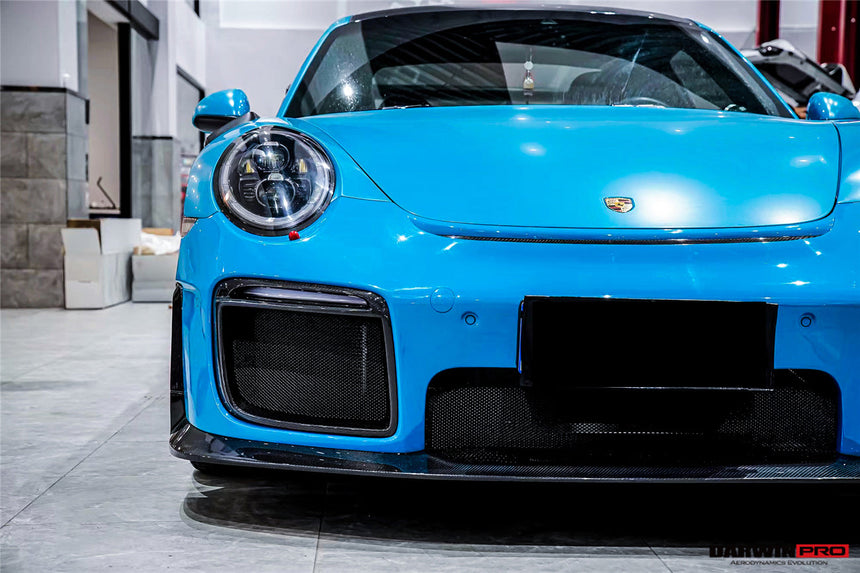 2016-2019 Porsche 911 991.2 Carrera /Targa 4/4S GT2RS Style Partial Carbon Fiber Front Bumper