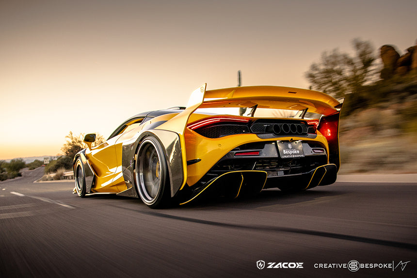McLaren 720S Galaxy Wide Dry Carbon Fiber Full Kit - Zacoe