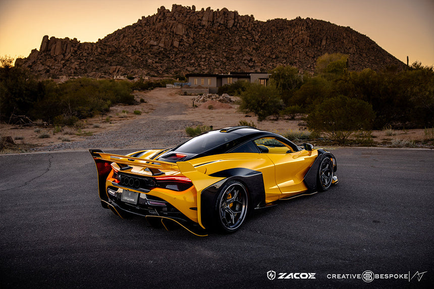 McLaren 720S Galaxy Wide Dry Carbon Fiber Full Kit (NO HOOD / NO EXHAUST) - Zacoe