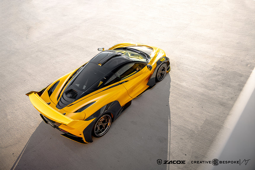 McLaren 720S Galaxy Wide Dry Carbon Fiber Full Kit - Zacoe