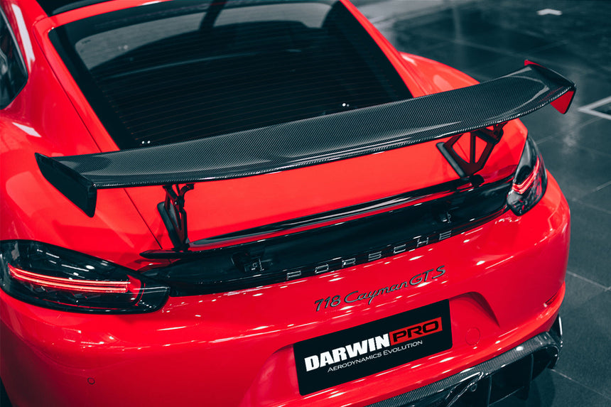 2016-2023 Porsche 718 Cayman/Boxster BKSS Style Carbon Fiber Trunk Spoiler