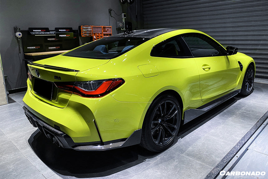 2021-UP BMW M3 G80 MP Style Carbon Fiber Quad Rear Lip with Caps