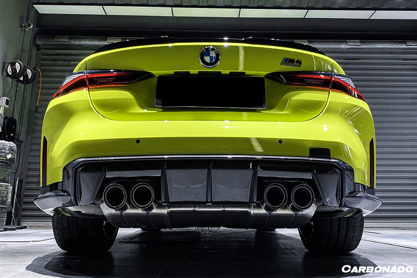 2021-UP BMW M3 G80 MP Style Carbon Fiber Quad Rear Lip with Caps